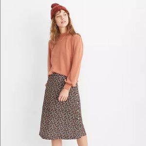 Madewell side-button skirt in “petite blooms”
